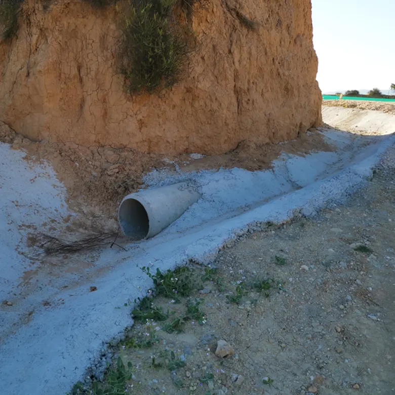Gestión de recogida de aguas en Escombrera CH